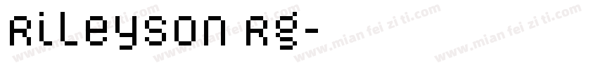 Rileyson Rg字体转换